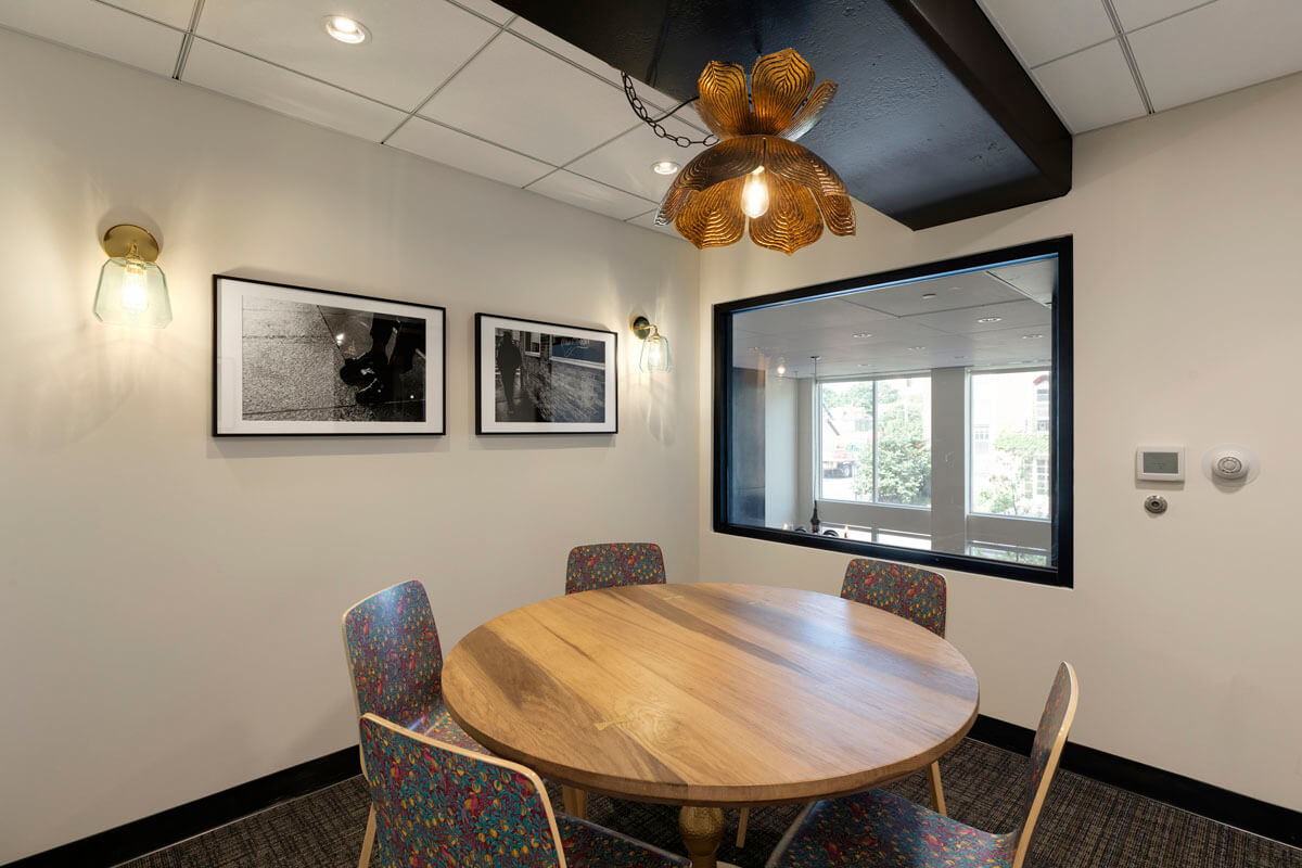 Conference room with modern decor