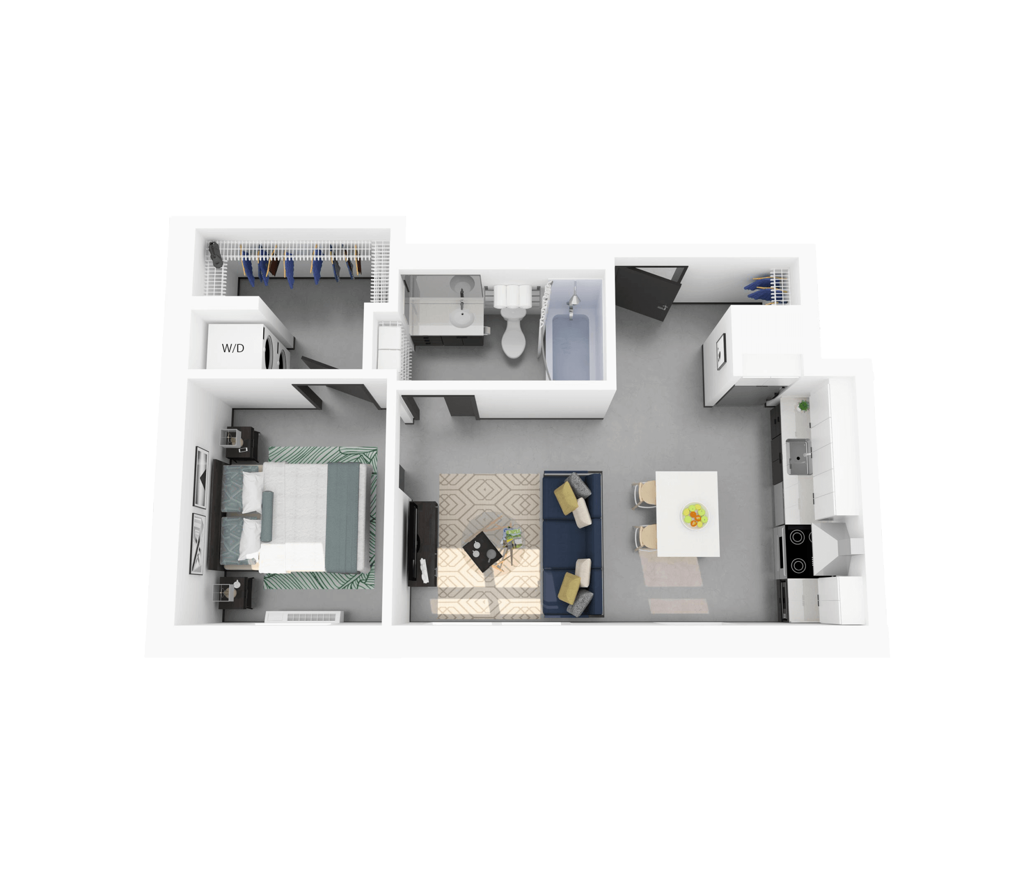 Floor Plan L – 1 Bedroom Apartment